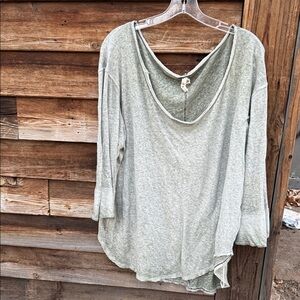 Free people Casual Gray Women's Top